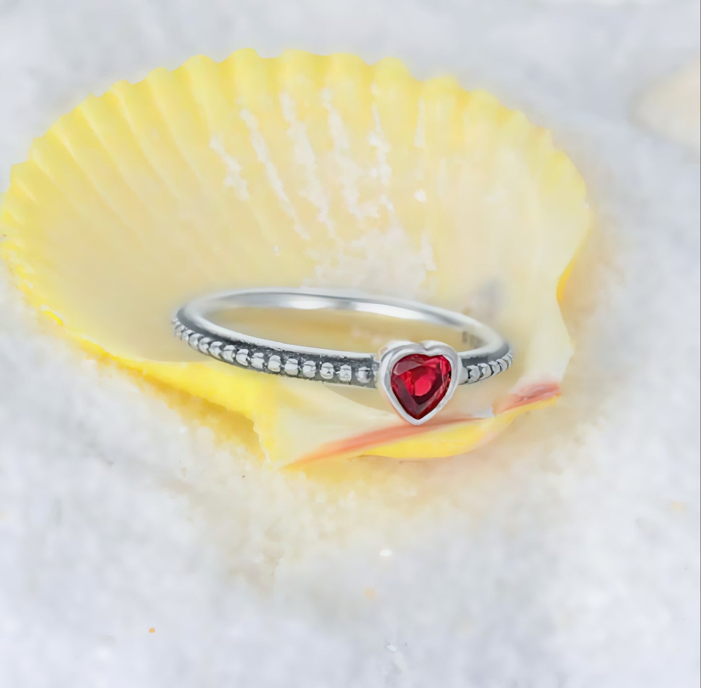 925 Silver Heart-Shaped Ring