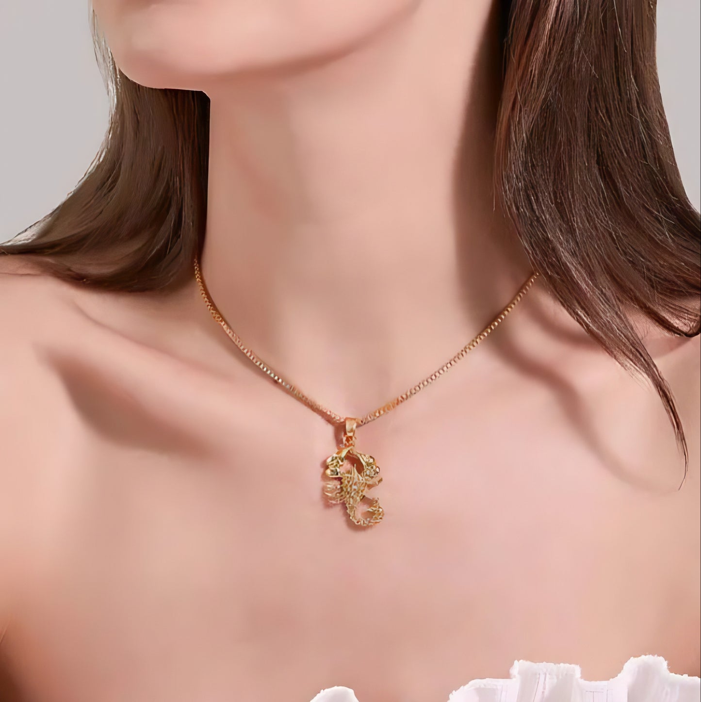 Gold Scorpion Necklace