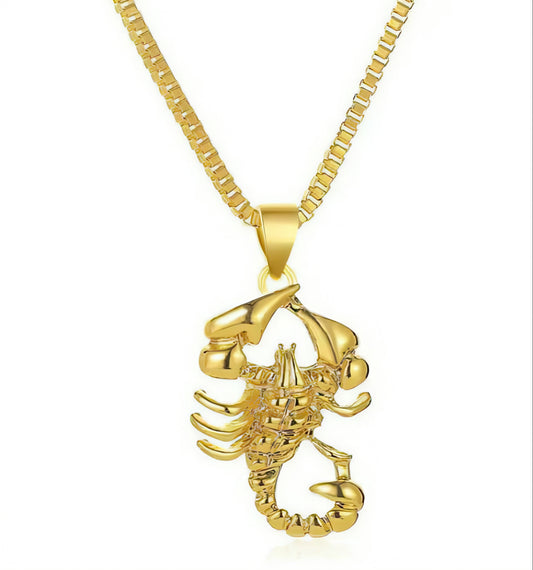 Gold Scorpion Necklace